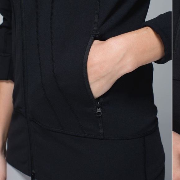 Lululemon Stride Jacket II Hooded Black Size 4 - Picture 13 of 15